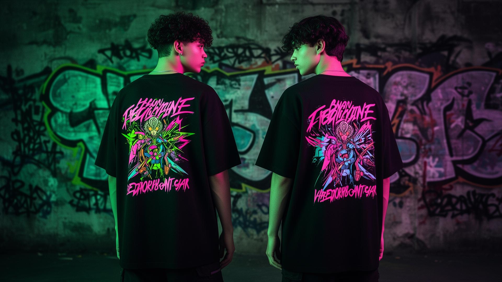 17 Elevan back print streetwear models